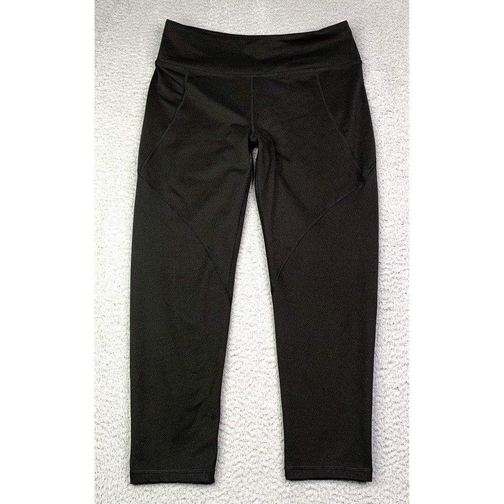 Patagonia Leggings Womens Size Medium Crop Black Stretch Activewear Outdoor Gym